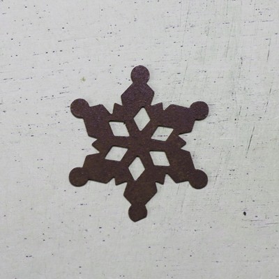 Rusty Tin Snowflake - 2" - 10/Pkg